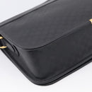 GUCCI Micro GG Canvas Shoulder Bag PVC Black Gold Auth ki6997A-13