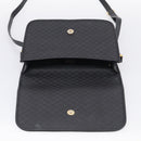 GUCCI Micro GG Canvas Shoulder Bag PVC Black Gold Auth ki6997A-15