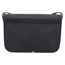 GUCCI Micro GG Canvas Shoulder Bag PVC Black Gold Auth ki6997A-3