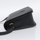 GUCCI Micro GG Canvas Shoulder Bag PVC Black Gold Auth ki6997A-4