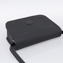 GUCCI Micro GG Canvas Shoulder Bag PVC Black Gold Auth ki6997A-6