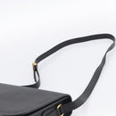 GUCCI Micro GG Canvas Shoulder Bag PVC Black Gold Auth ki6997A-8