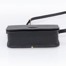 GUCCI Micro GG Canvas Shoulder Bag PVC Black Gold Auth ki6997A-9