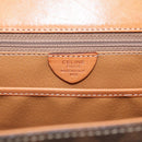 CELINE Macadam Canvas Hand Bag PVC Leather Brown Gold Auth ki6998M-16