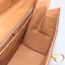 CELINE Macadam Canvas Hand Bag PVC Leather Brown Gold Auth ki6998M-18