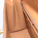 CELINE Macadam Canvas Hand Bag PVC Leather Brown Gold Auth ki6998M-19