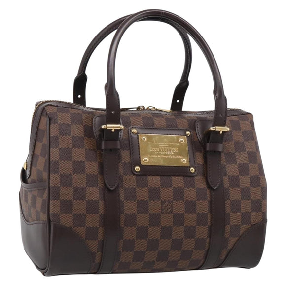 LOUIS VUITTON Damier Ebene Berkeley Hand Bag N52000 LV Auth ki6999M