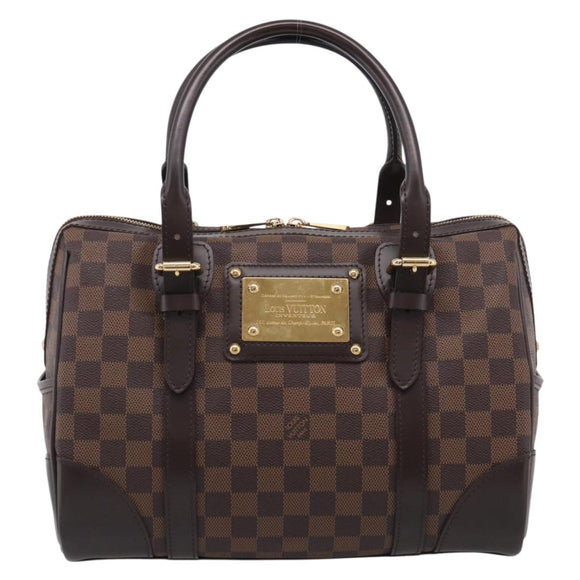 LOUIS VUITTON Damier Ebene Berkeley Hand Bag N52000 LV Auth ki6999M