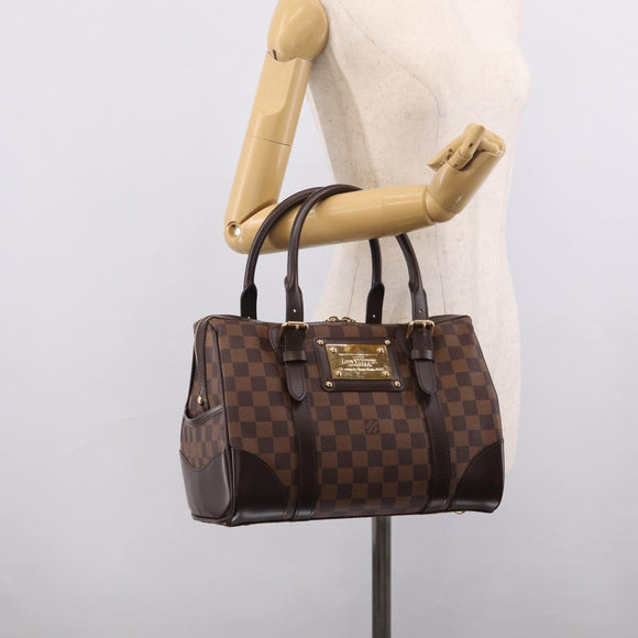 LOUIS VUITTON Damier Ebene Berkeley Hand Bag N52000 LV Auth ki6999M
