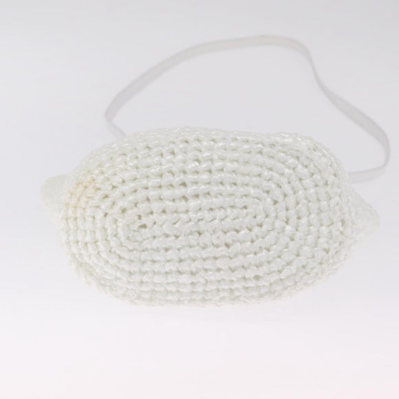 Balenciaga Hand Bag Vinyl 2way White Silver Auth ki7000A