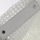 Balenciaga Hand Bag Vinyl 2way White Silver Auth ki7000A-17