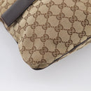 GUCCI GG Canvas Web Sherry Line Shoulder Bag Beige Silver 169937 Auth ki7001A-11