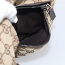 GUCCI GG Canvas Web Sherry Line Shoulder Bag Beige Silver 169937 Auth ki7001A-23