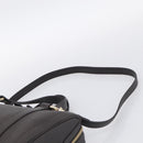 GUCCI Mini Boston Bag Leather 2way Dark Brown Gold 336665 Auth ki7002M-10