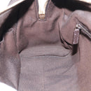 GUCCI Mini Boston Bag Leather 2way Dark Brown Gold 336665 Auth ki7002M-21