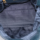 PRADA Tote Bag Leather 2way Blue Gold Auth ki7003V-20