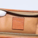 CELINE Macadam Canvas Pouch PVC Leather Brown Gold Auth ki7007-13