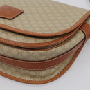 CELINE Macadam Canvas Shoulder Bag PVC Beige Gold Auth ki7009V-10
