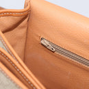 CELINE Macadam Canvas Shoulder Bag PVC Beige Gold Auth ki7009V-19