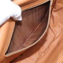 CELINE Macadam Canvas Shoulder Bag PVC Beige Gold Auth ki7009V-20
