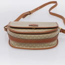 CELINE Macadam Canvas Shoulder Bag PVC Beige Gold Auth ki7009V-9