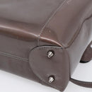Christian Dior Maris Pearl Tote Bag Patent Leather 2way Gray Silver Auth ki7012A-14