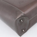 Christian Dior Maris Pearl Tote Bag Patent Leather 2way Gray Silver Auth ki7012A-15