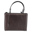 Christian Dior Maris Pearl Tote Bag Patent Leather 2way Gray Silver Auth ki7012A-2