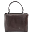 Christian Dior Maris Pearl Tote Bag Patent Leather 2way Gray Silver Auth ki7012A-3