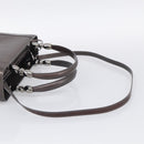Christian Dior Maris Pearl Tote Bag Patent Leather 2way Gray Silver Auth ki7012A-9