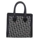 Christian Dior Trotter Canvas Tote Bag Black Silver Auth ki7013M-3