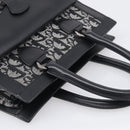 Christian Dior Trotter Canvas Tote Bag Black Silver Auth ki7013M-6