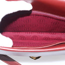 Cartier Shoulder Bag Leather Bordeaux Gold Auth ki7016V-17