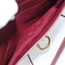 Cartier Shoulder Bag Leather Bordeaux Gold Auth ki7016V-23