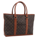 LOUIS VUITTON Monogram Sack Weekend PM Hand Bag M42425 LV Auth ki7017V-1