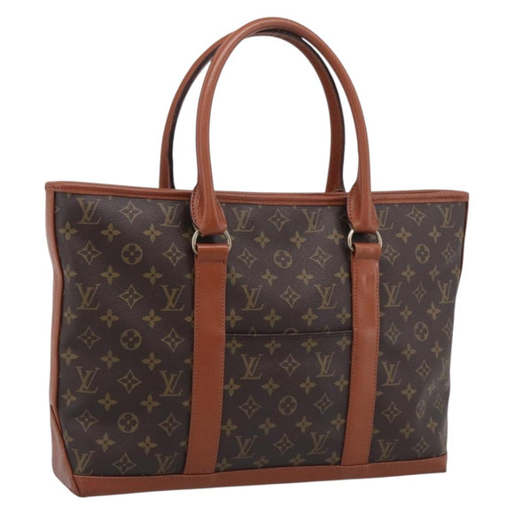 LOUIS VUITTON Monogram Sack Weekend PM Hand Bag M42425 LV Auth ki7017V
