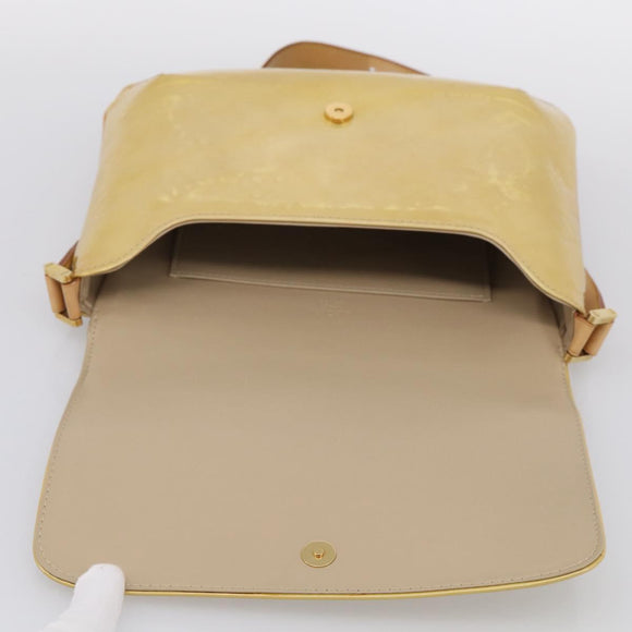 LOUIS VUITTON Monogram Vernis Thompson Street Bag Beige M91301 LV Auth ki7022V