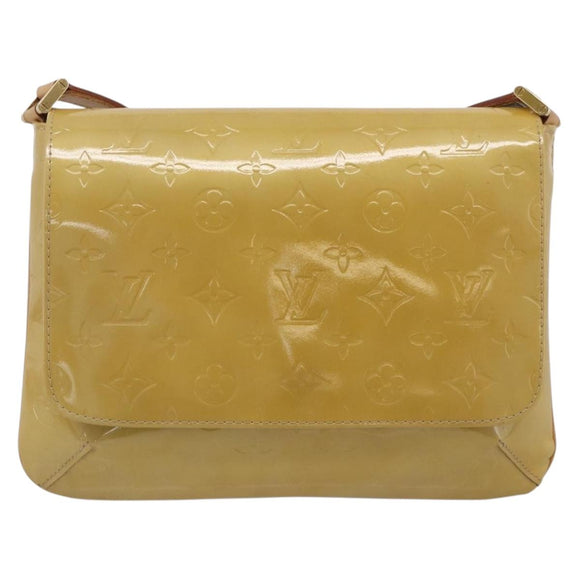 LOUIS VUITTON Monogram Vernis Thompson Street Bag Beige M91301 LV Auth ki7022V