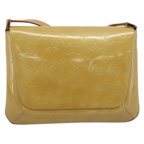 LOUIS VUITTON Monogram Vernis Thompson Street Bag Beige M91301 LV Auth ki7022V