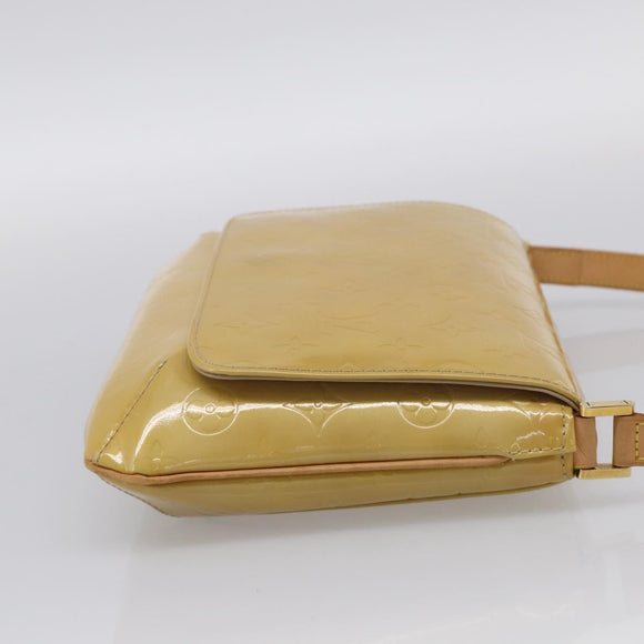 LOUIS VUITTON Monogram Vernis Thompson Street Bag Beige M91301 LV Auth ki7022V