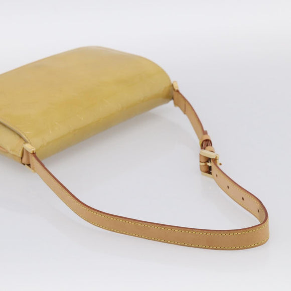 LOUIS VUITTON Monogram Vernis Thompson Street Bag Beige M91301 LV Auth ki7022V