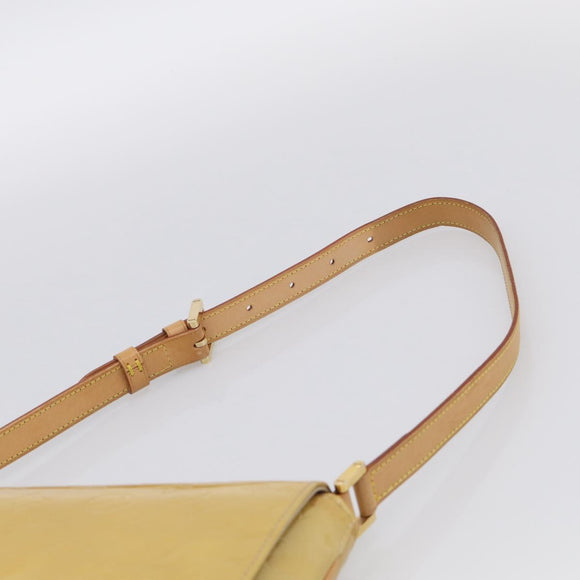 LOUIS VUITTON Monogram Vernis Thompson Street Bag Beige M91301 LV Auth ki7022V