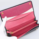 PRADA Wallet Safiano Leather Black Gold Auth ki7023V-15
