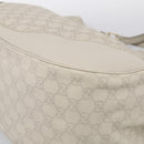 GUCCI GG Canvas Guccissima Shoulder Bag Leather Ivory Gold 203504 Auth ki7025M-12