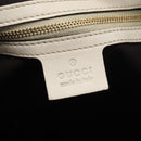 GUCCI GG Canvas Guccissima Shoulder Bag Leather Ivory Gold 203504 Auth ki7025M-14