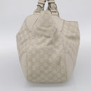 GUCCI GG Canvas Guccissima Shoulder Bag Leather Ivory Gold 203504 Auth ki7025M-4