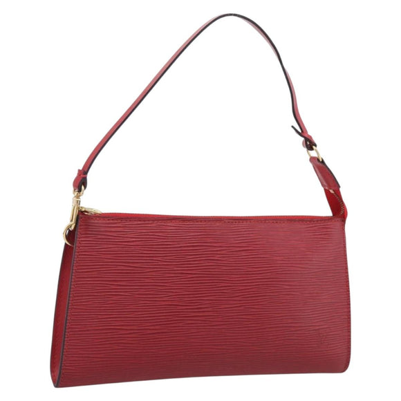 LOUIS VUITTON Epi Pochette Accessoires Pouch Red M52947 LV Auth ki7026A