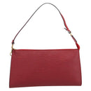 LOUIS VUITTON Epi Pochette Accessoires Pouch Red M52947 LV Auth ki7026A-2