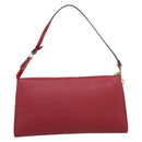 LOUIS VUITTON Epi Pochette Accessoires Pouch Red M52947 LV Auth ki7026A-3