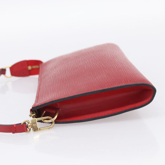 LOUIS VUITTON Epi Pochette Accessoires Pouch Red M52947 LV Auth ki7026A